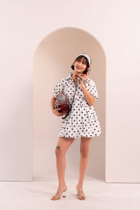 Polka Pop Mini Dress