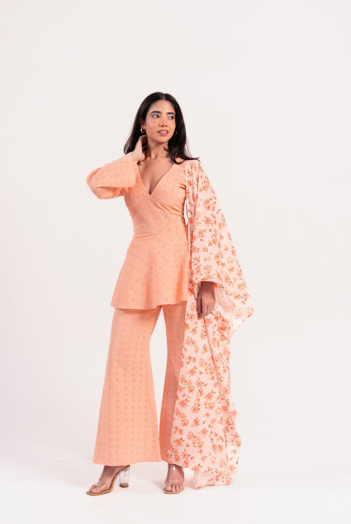 Peach Please Kurta Set