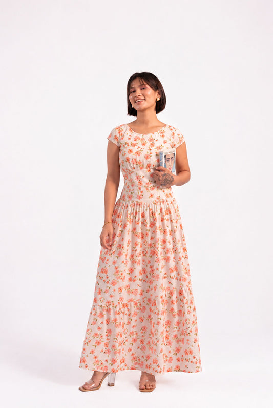 Peach Please Midi Dress