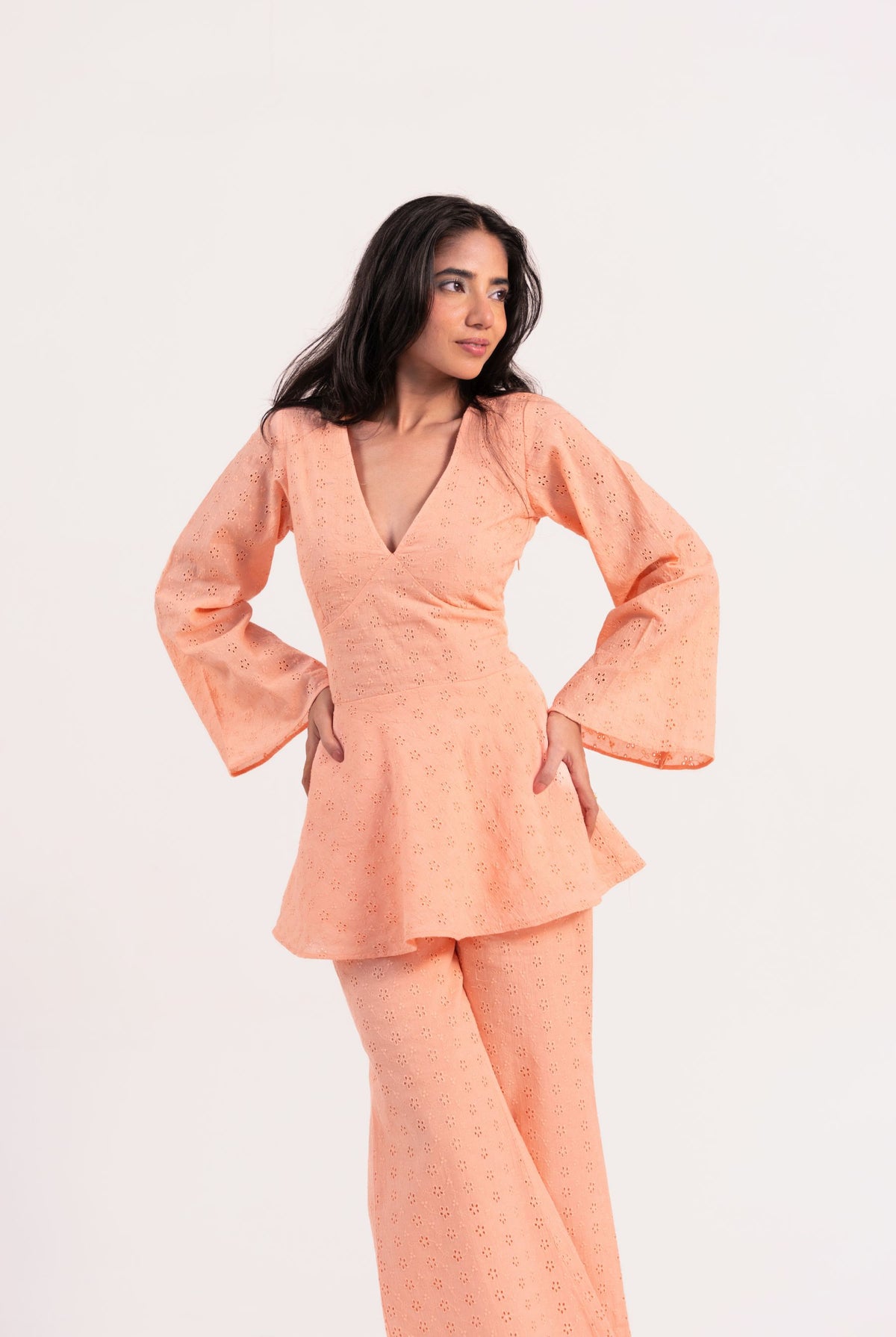 Peach Please Kurta Set