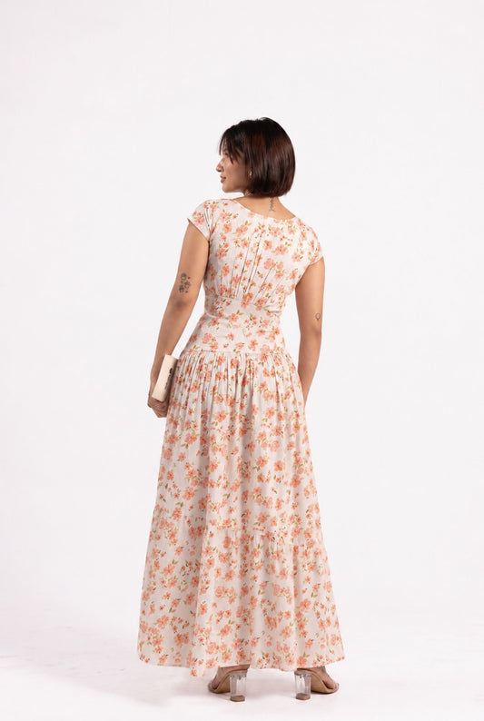 Peach Please Midi Dress